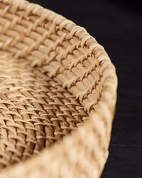 Tablett aus Rattan