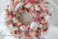 Adventskranz aus Trockenblumen | rose