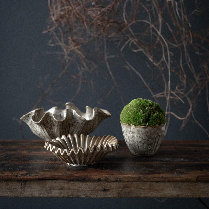 Schale aus Keramik | braun