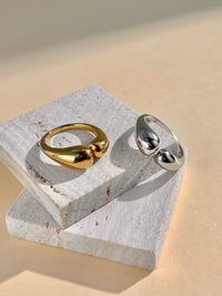 Ring in Tropfenform