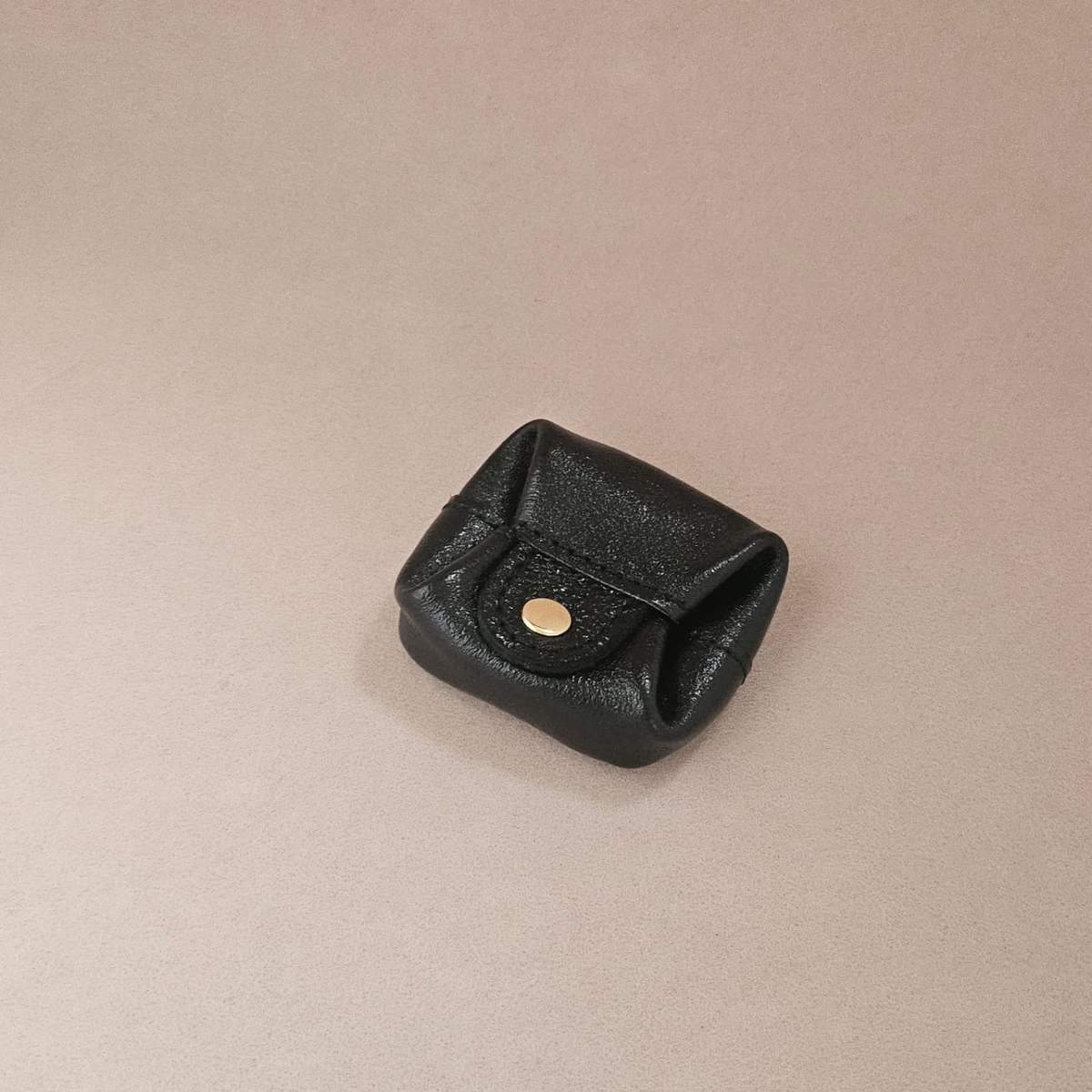 MiniLeder-Geldbörse mit Druckknopf