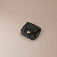 MiniLeder-Geldbörse mit Druckknopf