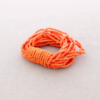 Mehrreihiges elastisches Armband - Perlen