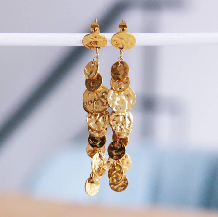 Ohrringe, Hänger mit Plättchen