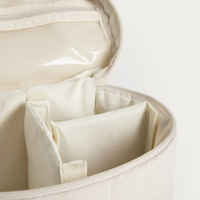Kosmetiktasche beige,weiss