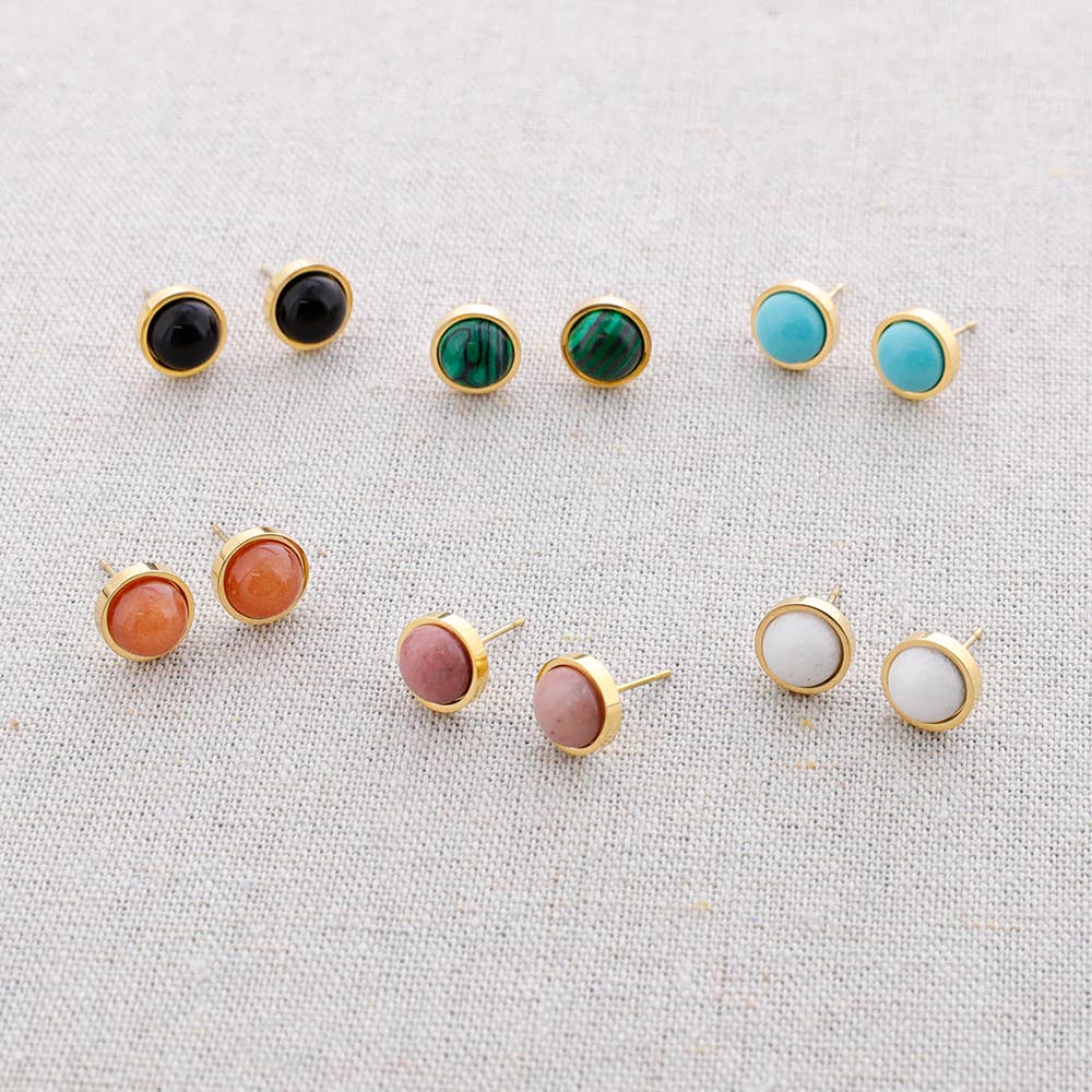 Ohrringe, Stecker mit Stein