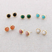 Ohrringe, Stecker mit Stein