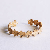 Armreif Blumen - Gold