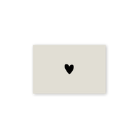 Mini-Postkarte für Minis - Herz