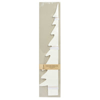 Tannenbaum aus Papier Weiß/Creme
