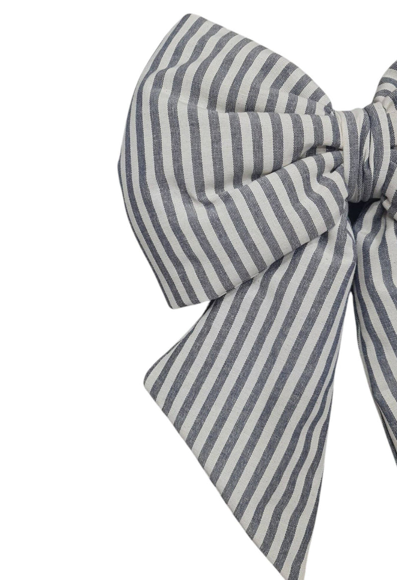 Gepolsterte Schleife aus Baumwolle mit Streifen | S