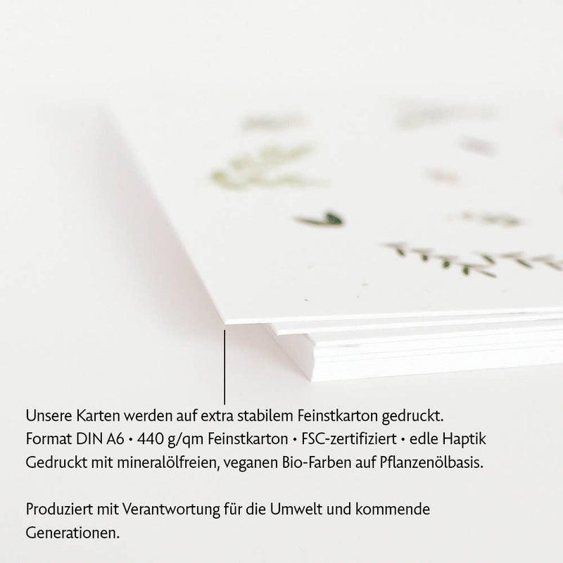 Postkarte Konfetti Fuchs