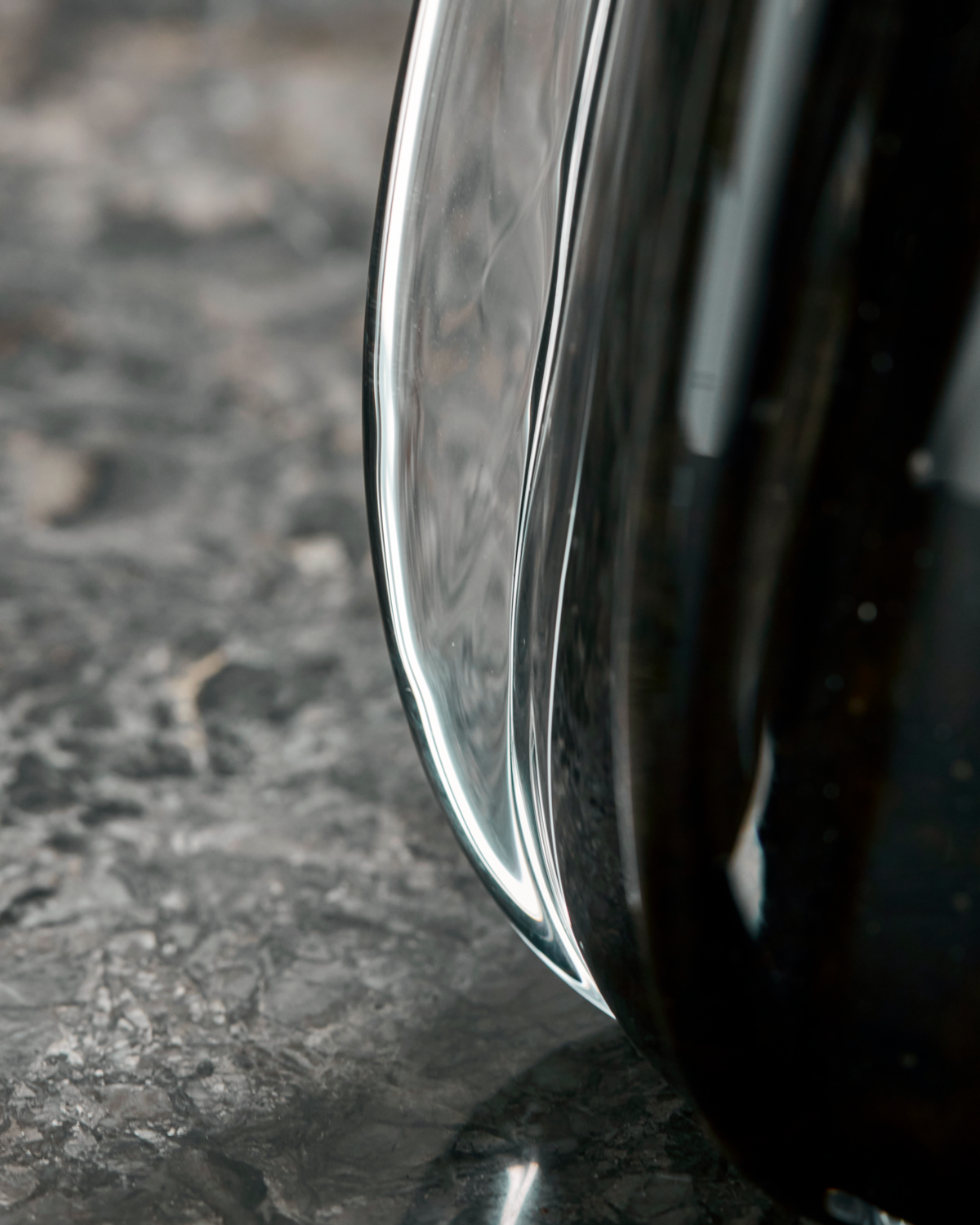 Vase Glas| Braun