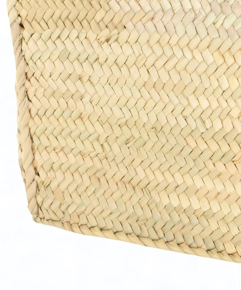 Korbtasche, Handtasche mit Ledergriffen
