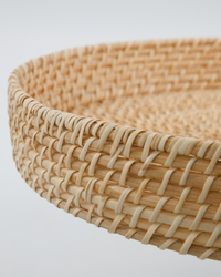 Tablett aus Rattan