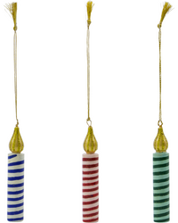 Weihnachtsschmuck Kerzen, 3er Set