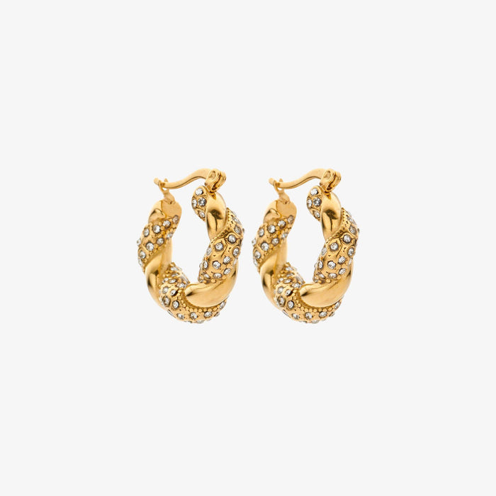 Ohrringe gold/steine
