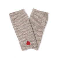 Handschuhe, Stulpen mit rotem Herz