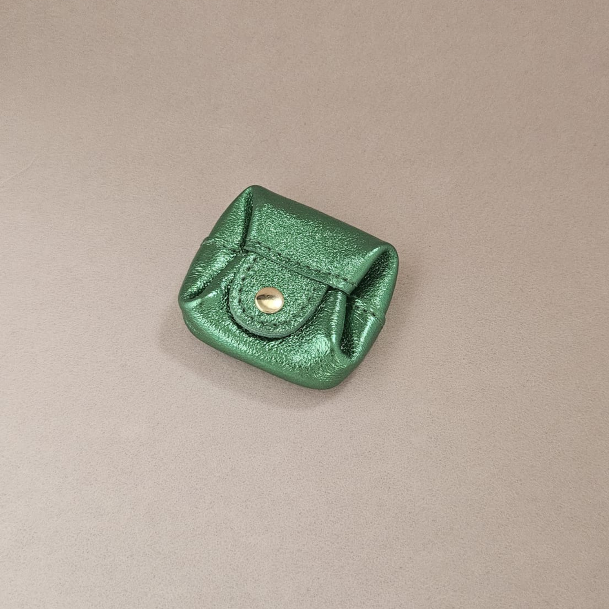 MiniLeder-Geldbörse mit Druckknopf