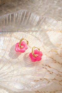 Bunte Blumenohrringe, verschiedene Farben