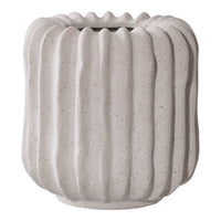 Blumentopf - Blumentopf. Keramik. grau ø14,5x14,5 cm