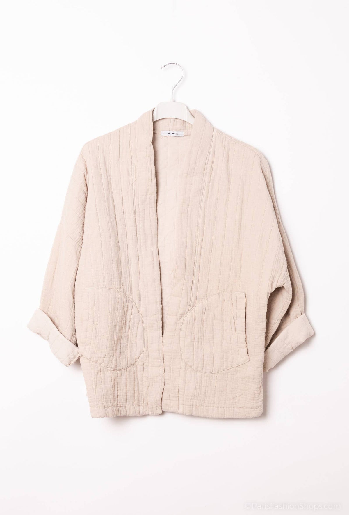 Gesteppte Kimono-Jacke