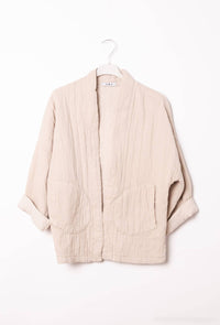 Gesteppte Kimono-Jacke