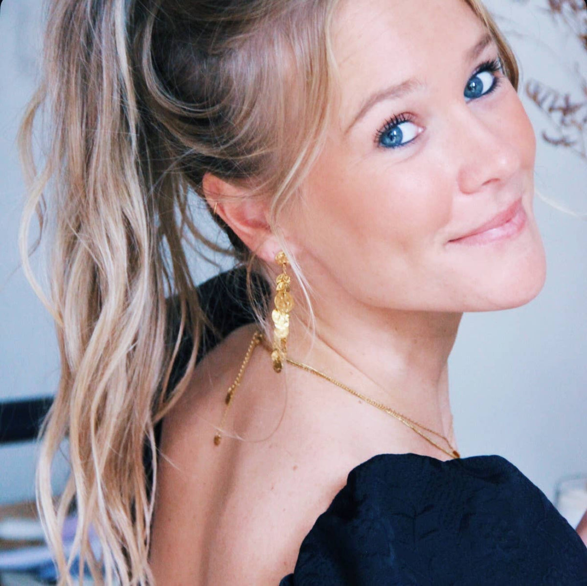 Ohrringe, Hänger mit Plättchen