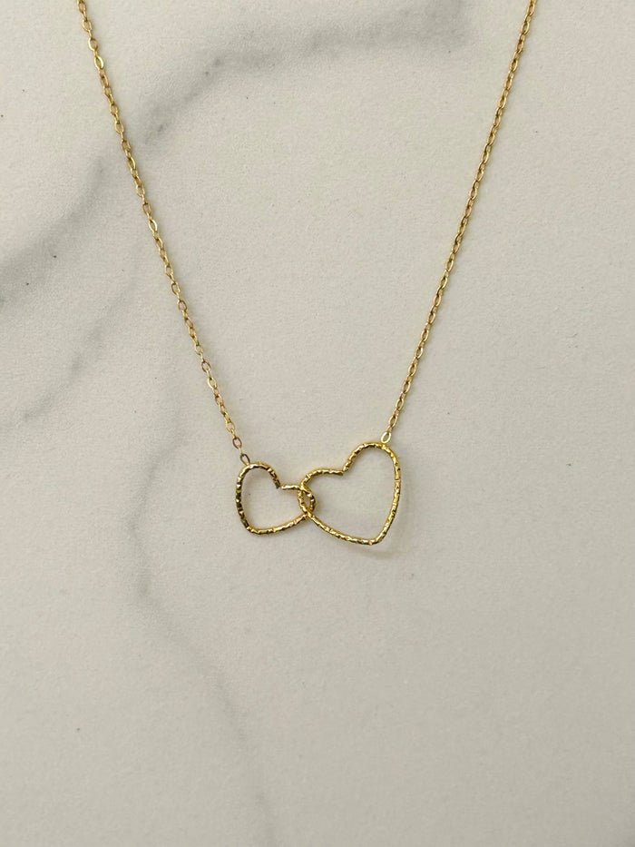 Doppelherz-Fineline-Halskette