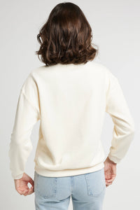 Baumwollpullover mit Samtherz