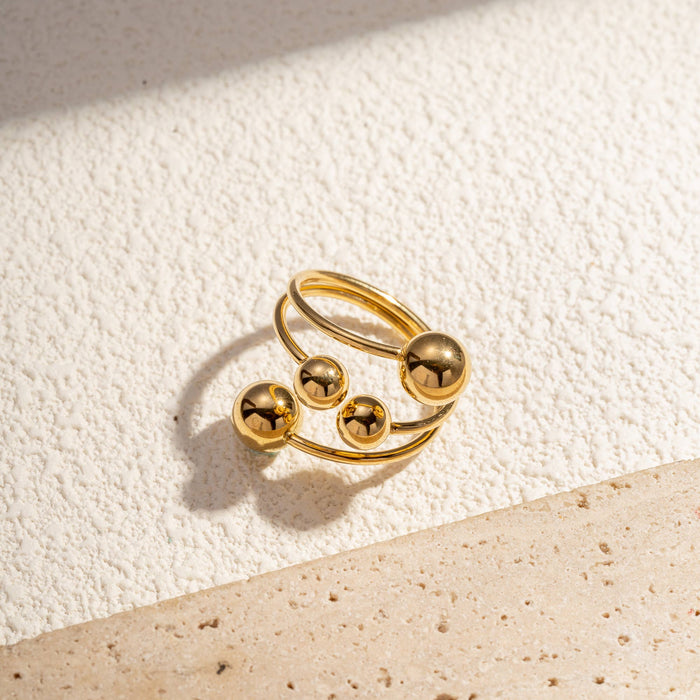 Verstellbarer Ring mit Kugeln