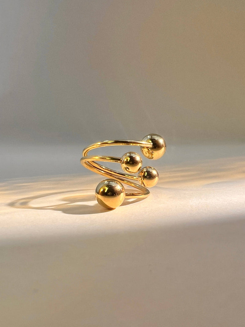 Verstellbarer Ring mit Kugeln