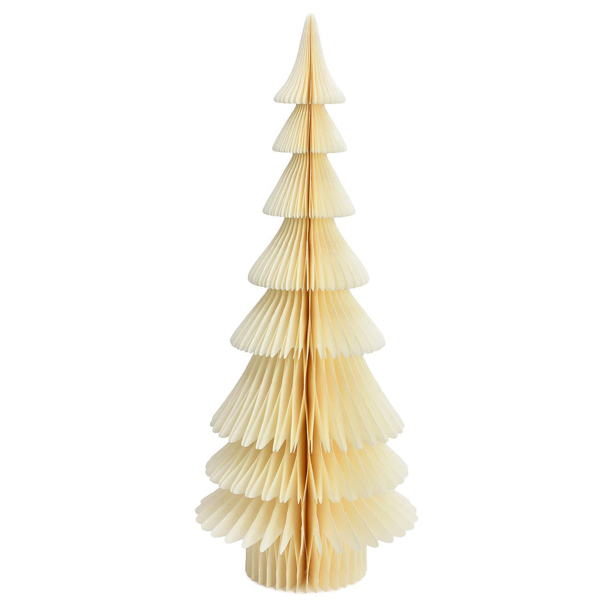 Tannenbaum aus Papier Weiß/Creme
