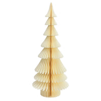 Tannenbaum aus Papier Weiß/Creme