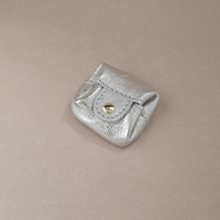 MiniLeder-Geldbörse mit Druckknopf