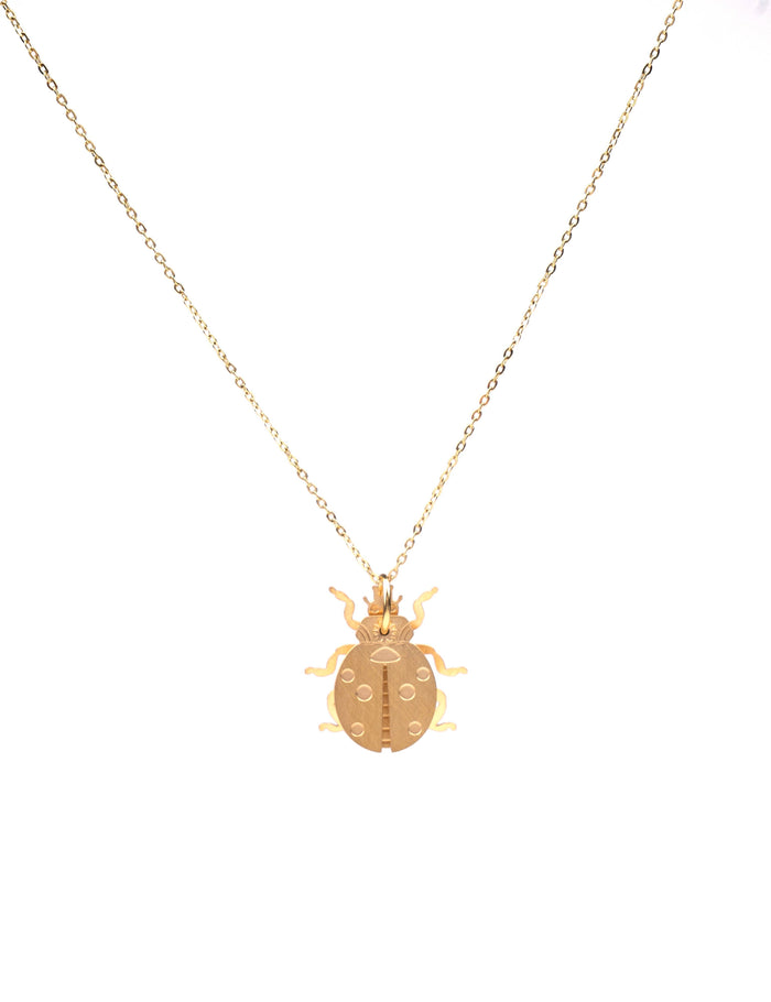 3-lagige lange Marienkäfer-Halskette