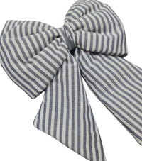 Gepolsterte Schleife aus Baumwolle mit Streifen | L
