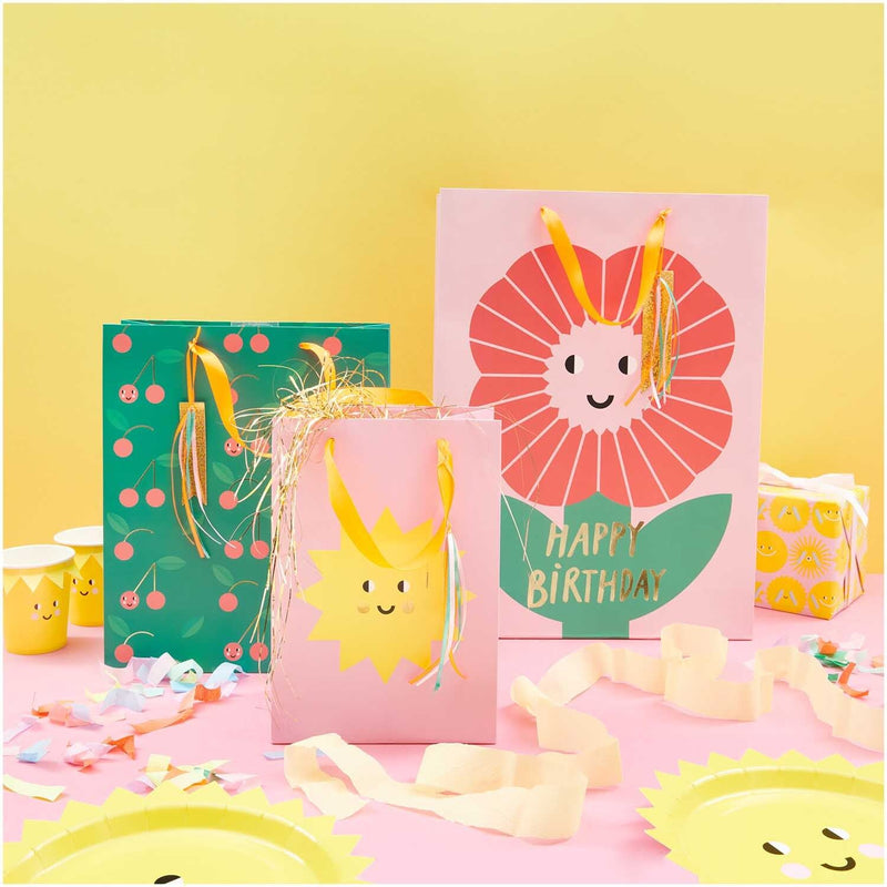 Geschenktüte Sonne,  Happy Birthday