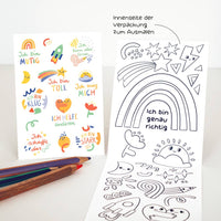 Wasser- und Spülmaschinenfeste Sticker Affirmationen