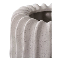 Blumentopf - Blumentopf. Keramik. grau ø14,5x14,5 cm