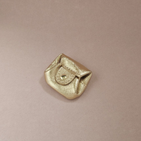 MiniLeder-Geldbörse mit Druckknopf