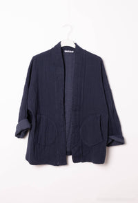 Gesteppte Kimono-Jacke