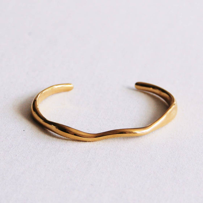 Armreif gewellt - gold