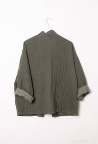 Gesteppte Kimono-Jacke