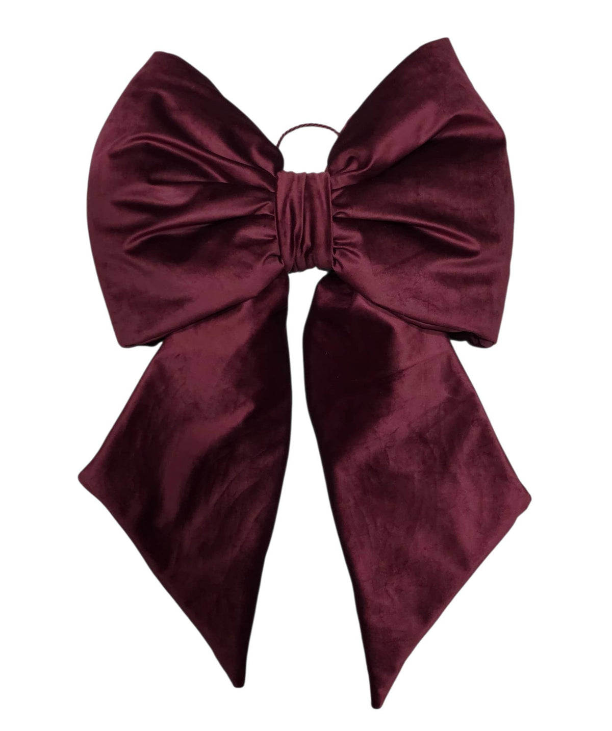 Schleife gepolstert aus Samt bordeaux | L