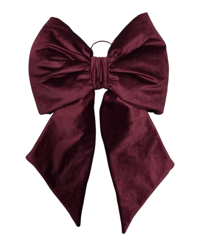Schleife gepolstert aus Samt bordeaux | L