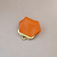 Mini-Lederbörse mit Retro-Verschluss