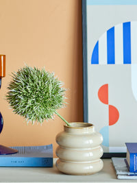 Iston Vase, Natur, Steingut