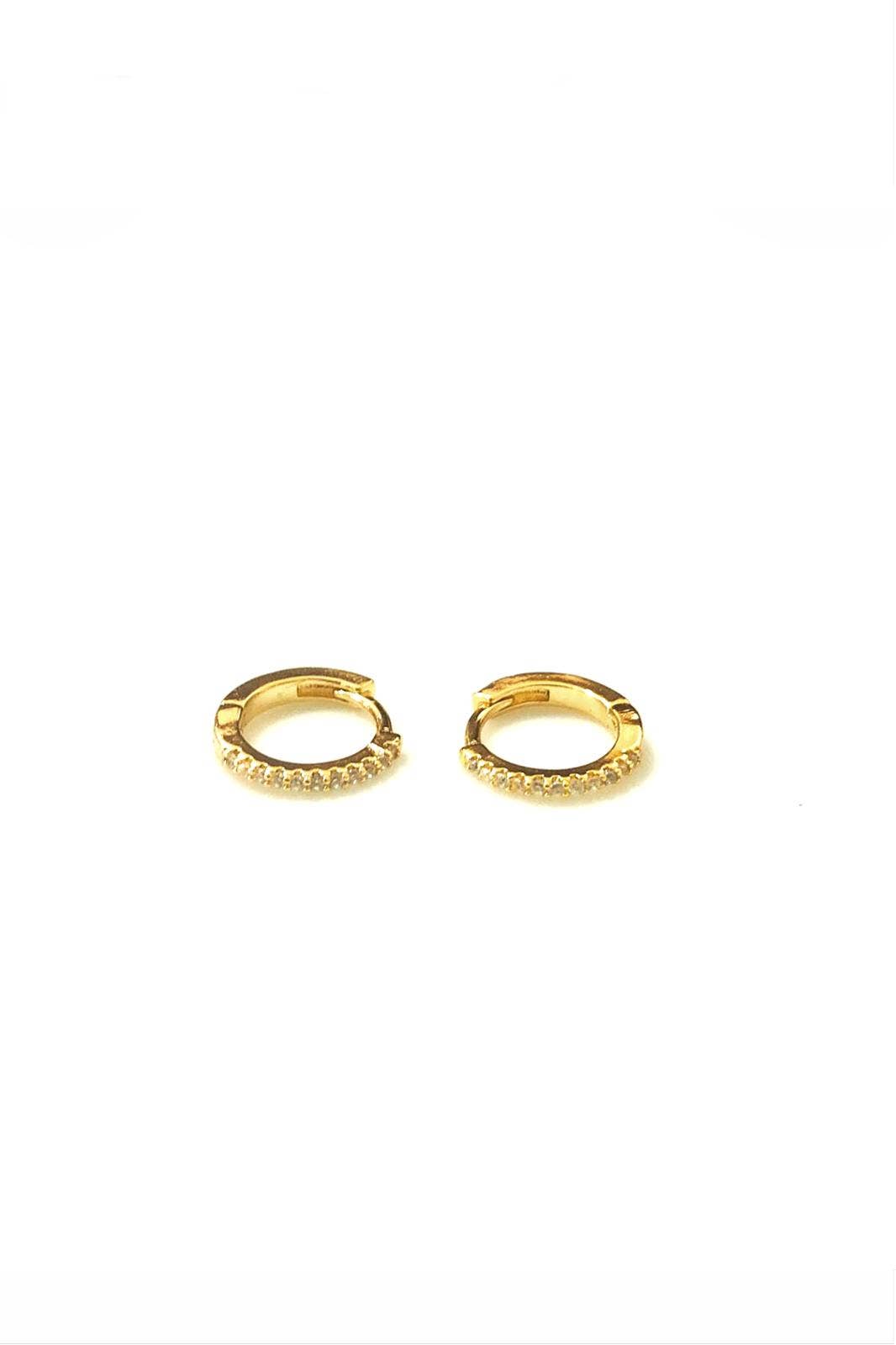 Mini Creolen in Gold