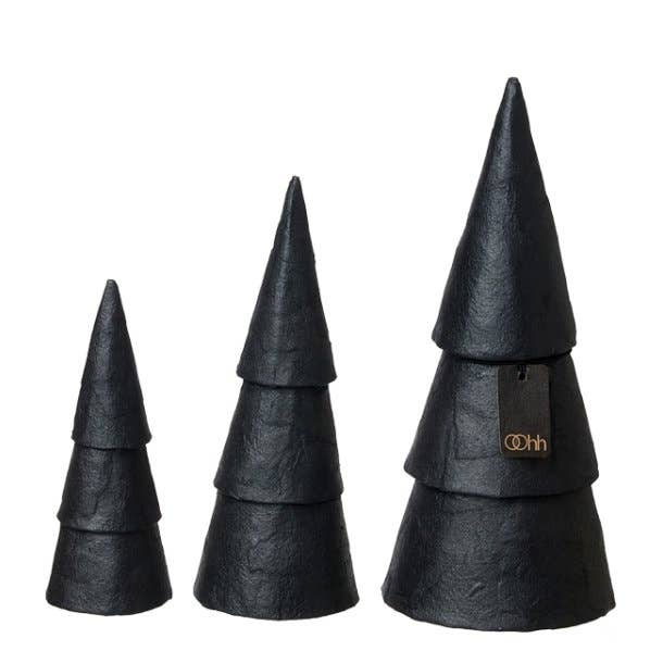 Weihnachtsbaum Pappmaché | Schwarz